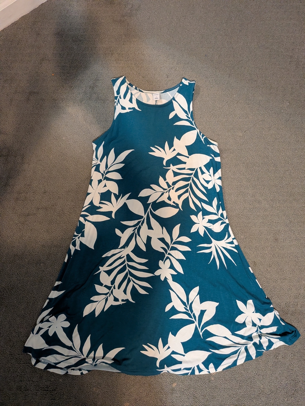 Women's Sleeveless Floral Print Dress S